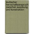 Levitischer Herrschaftsanspruch zwischen Ausübung und Konstruktion