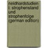 Neidhardstudien I: Strophenstand Und Strophenfolge (German Edition)