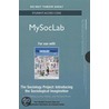 New MySocLab -- Standalone Access Card -- for the Sociology Project door Nyu Sociology Dept.