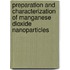 Preparation And Characterization Of Manganese Dioxide Nanoparticles