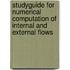 Studyguide for Numerical Computation of Internal and External Flows