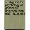 Studyguide For Psychology Of Gender By Helgeson, Isbn 9780136009955 door Cram101 Textbook Reviews