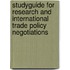 Studyguide for Research and International Trade Policy Negotiations