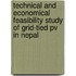 Technical And Economical Feasibility Study Of Grid-tied Pv In Nepal