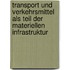 Transport und Verkehrsmittel als Teil der materiellen Infrastruktur
