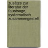 Zusätze zur Literatur der Faustsage, systematisch zusammengestellt door Peter Franz