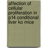 Affection Of Cellular Proliferation In P14 Conditional Liver Ko Mice door Ivan Prokudin