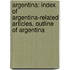 Argentina: Index of Argentina-Related Articles, Outline of Argentina