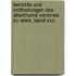 Berichte Und Mittheilungen Des Alterthums-vereines Zu Wien, Band Xxx