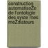 Construction automatiseŽe de l'ontologie des syste`mes meŽdiateurs