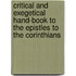 Critical and Exegetical Hand-Book to the Epistles to the Corinthians