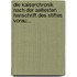 Die Kaiserchronik Nach Der Aeltesten Hanschrift Des Stiftes Vorau...