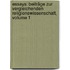 Essays: Beiträge Zur Vergleichenden Religionswissenschaft, Volume 1