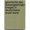 Geschichte des dreissigjaehrigen krieges in Deutschland, erster Band door Karl Adolf Menzel