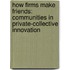 How Firms Make Friends: Communities in Private-Collective Innovation