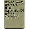 How Do Flowing Conditions Affect Copper/aisi 304 Galvanic Corrosion? door Rita Sánchez-Tovar