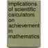 Implications Of Scientific Calculators On Achievement In Mathematics