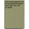 Informationsgehalt Von Konzernabschluessen Nach Hgb, Ias Und Us-gaap by Andreas Bonse
