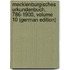 Mecklenburgisches Urkundenbuch, 786-1900, Volume 10 (German Edition)