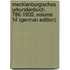 Mecklenburgisches Urkundenbuch, 786-1900, Volume 14 (German Edition)