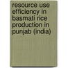 Resource Use Efficiency in Basmati Rice Production in Punjab (India) door Sunny Gupta
