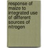 Response of Maize to Integrated Use of Different Sources of Nitrogen
