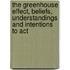 The Greenhouse effect, beliefs, understandings and intentions to act