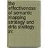 The Effectiveness Of Semantic Mapping Strategy And Drta Strategy In: