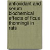 Antioxidant and serum biochemical effects of Ficus thonningii in rats door Victor Ahur