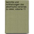 Berichte Und Mittheilungen Des Alterthums-Vereines Zu Wien, Volume 11