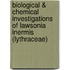 Biological & Chemical Investigations Of Lawsonia Inermis (Lythraceae)