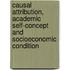 Causal Attribution, Academic Self-Concept and Socioeconomic condition