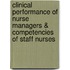 Clinical Performance of Nurse Managers & Competencies of Staff Nurses