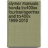 Clymer Manuals Honda Trx400ex Fourtrax/Sportrax and Trx400x 1999-2013