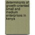 Determinants Of Growth-oriented Small And Medium Enterprises In Kenya