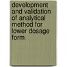 Development and Validation of Analytical Method for lower dosage form door Bhavinkumar Vaishnani