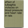 Effect of Tulbaghia violacea on blood pressure and heart rate in rats door Ismaila Raji