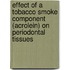 Effect of a Tobacco Smoke Component (Acrolein) on Periodontal Tissues