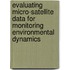 Evaluating micro-satellite data for monitoring environmental dynamics