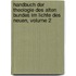 Handbuch Der Theologie Des Alten Bundes Im Lichte Des Neuen, Volume 2