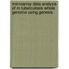 Microarray Data Analysis of M.Tuberculosis Whole Genome Using Genesis by Utkarsh Raj