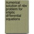 Numerical Solution Of Nbv Problem For Elliptic Differential Equations