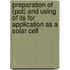 Preparation Of (Pot) And Using Of Its For Application As A Solar Cell