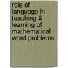 Role of Language in Teaching & Learning of Mathematical Word Problems door Salma Jan