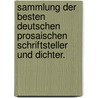 Sammlung der besten deutschen prosaischen Schriftsteller und Dichter. door Christian Zu Stolberg-Stolberg