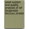 Seed System and Quality Analysis of Tef [Eragrostis Tef(Zucc.)Trotter door Melkam Anteneh Alemu