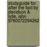 Studyguide For After The Fact By Davidson & Lytle, Isbn 9780072294262 door Richard J. Davidson