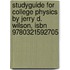 Studyguide For College Physics By Jerry D. Wilson, Isbn 9780321592705