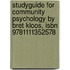 Studyguide For Community Psychology By Bret Kloos, Isbn 9781111352578