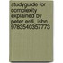 Studyguide For Complexity Explained By Peter Erdi, Isbn 9783540357773